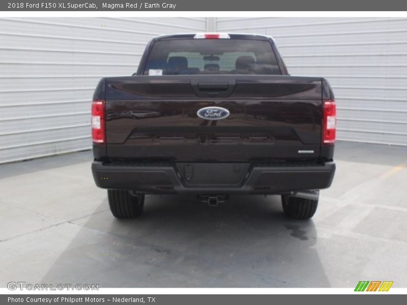 Magma Red / Earth Gray 2018 Ford F150 XL SuperCab