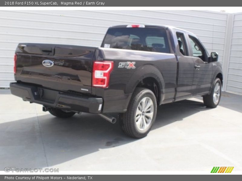 Magma Red / Earth Gray 2018 Ford F150 XL SuperCab