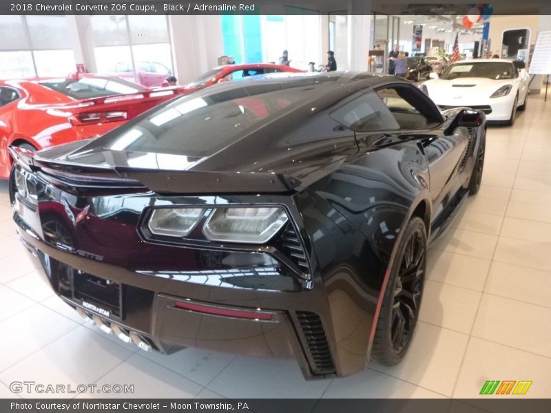 Black / Adrenaline Red 2018 Chevrolet Corvette Z06 Coupe