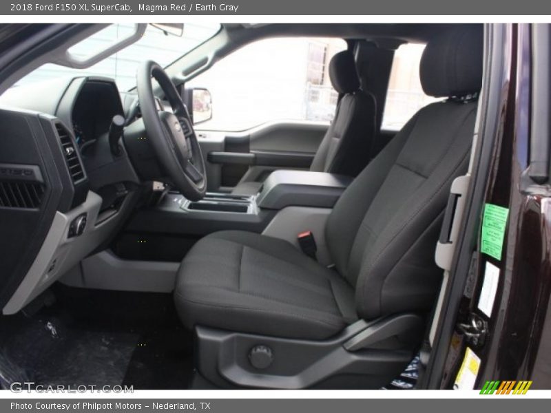 Magma Red / Earth Gray 2018 Ford F150 XL SuperCab