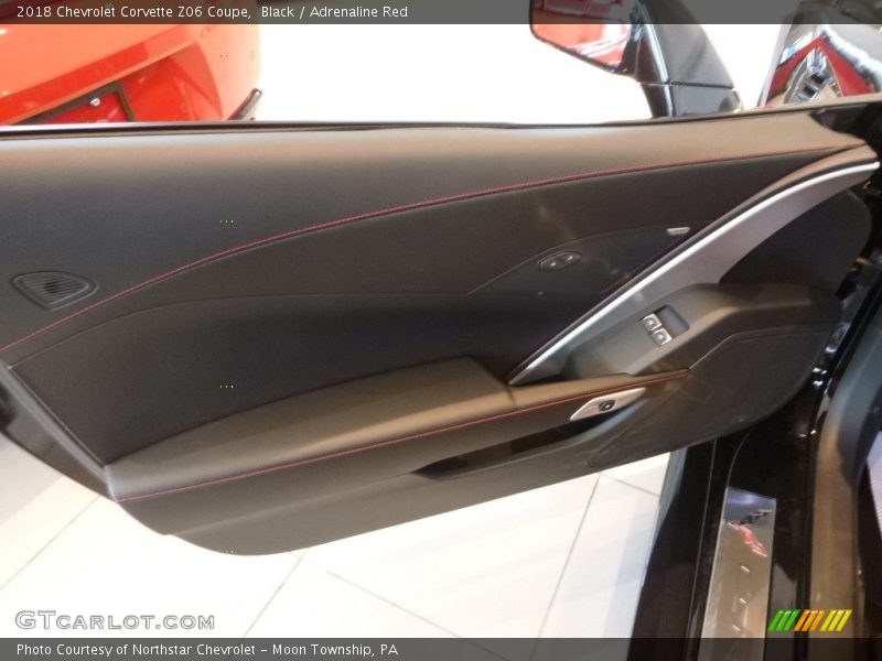 Black / Adrenaline Red 2018 Chevrolet Corvette Z06 Coupe