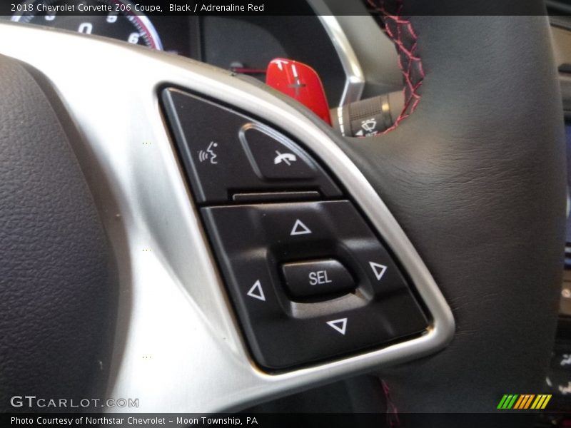 Black / Adrenaline Red 2018 Chevrolet Corvette Z06 Coupe