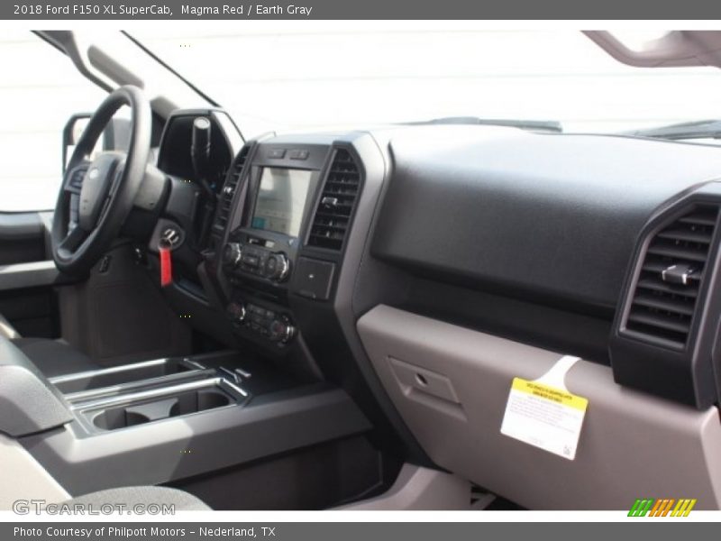 Magma Red / Earth Gray 2018 Ford F150 XL SuperCab
