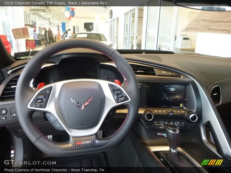 Black / Adrenaline Red 2018 Chevrolet Corvette Z06 Coupe