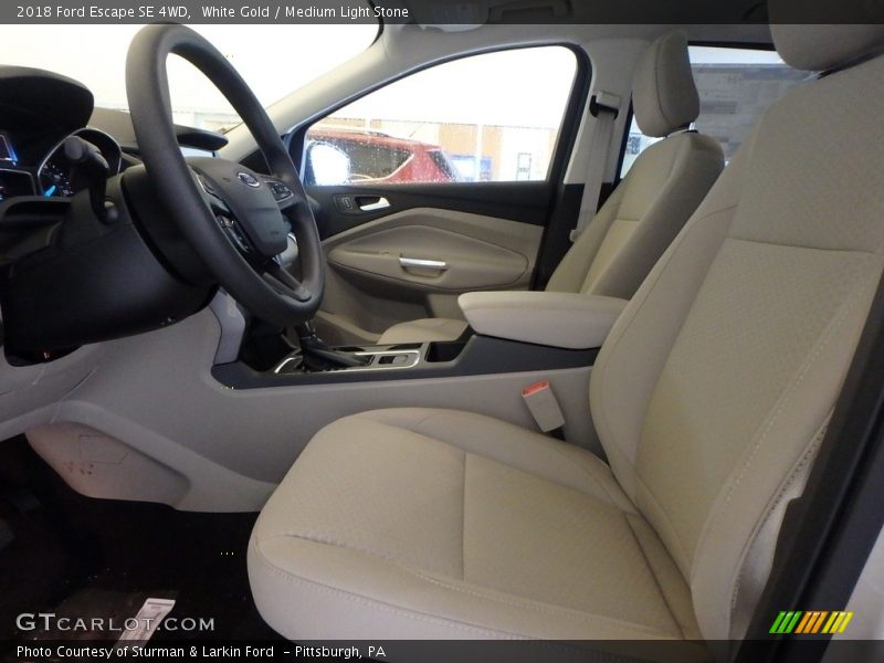White Gold / Medium Light Stone 2018 Ford Escape SE 4WD