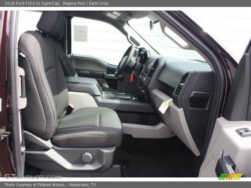 Magma Red / Earth Gray 2018 Ford F150 XL SuperCab