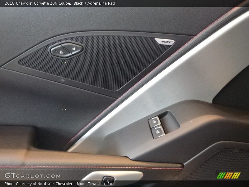 Black / Adrenaline Red 2018 Chevrolet Corvette Z06 Coupe