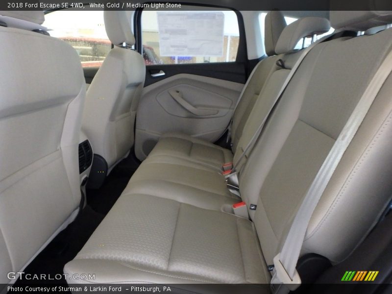 White Gold / Medium Light Stone 2018 Ford Escape SE 4WD