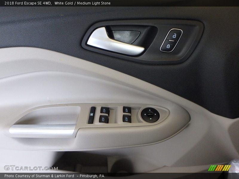 White Gold / Medium Light Stone 2018 Ford Escape SE 4WD