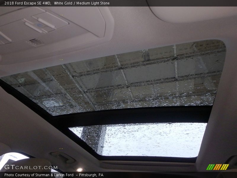 White Gold / Medium Light Stone 2018 Ford Escape SE 4WD
