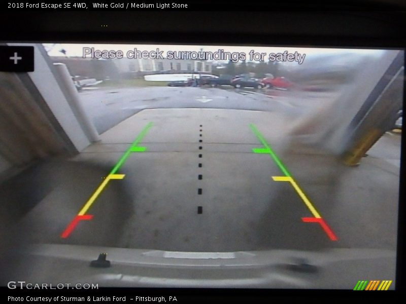 White Gold / Medium Light Stone 2018 Ford Escape SE 4WD