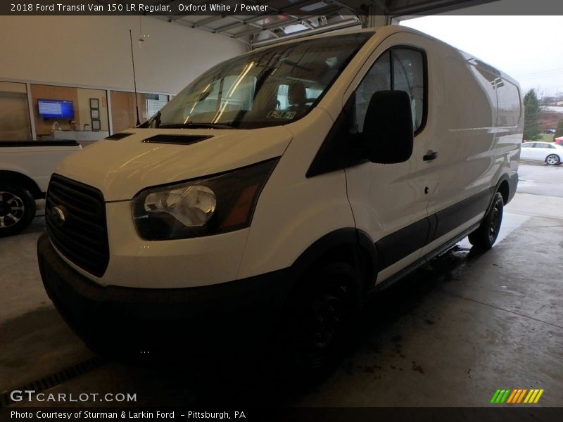 Oxford White / Pewter 2018 Ford Transit Van 150 LR Regular