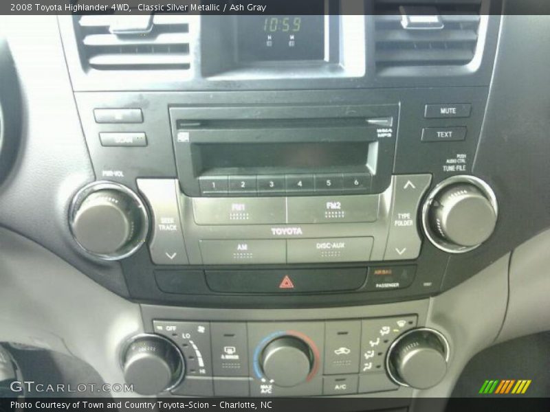 Classic Silver Metallic / Ash Gray 2008 Toyota Highlander 4WD
