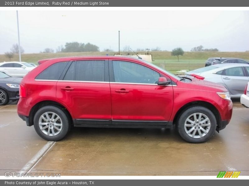 Ruby Red / Medium Light Stone 2013 Ford Edge Limited