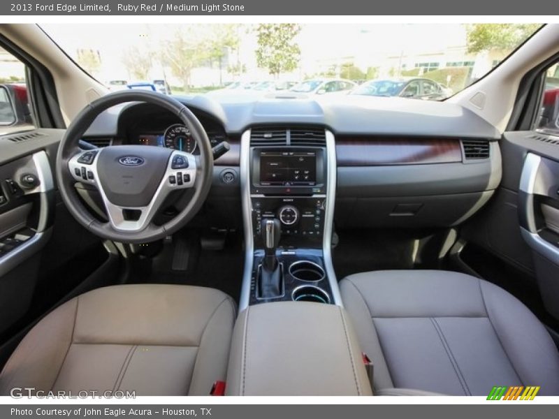 Ruby Red / Medium Light Stone 2013 Ford Edge Limited