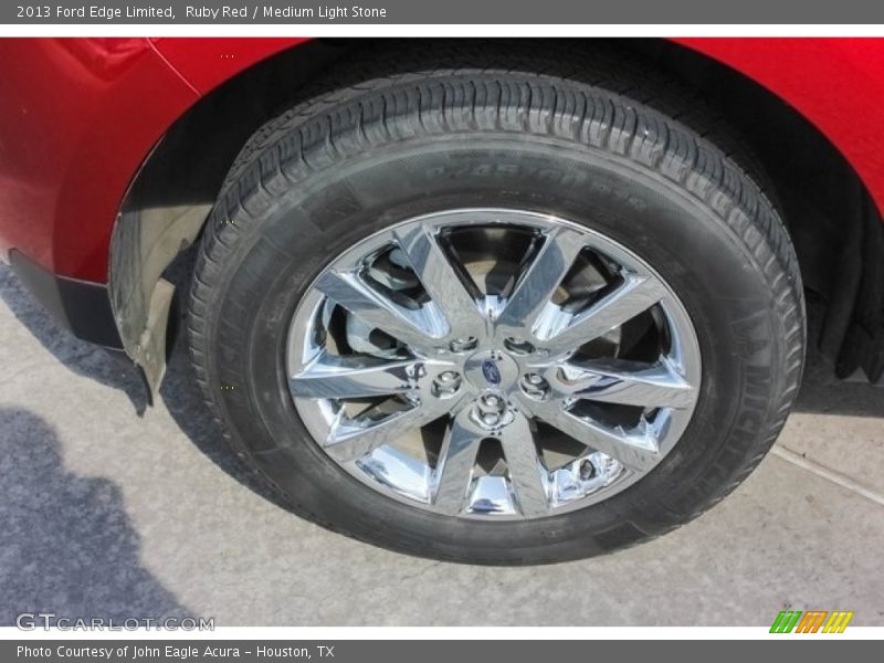 Ruby Red / Medium Light Stone 2013 Ford Edge Limited