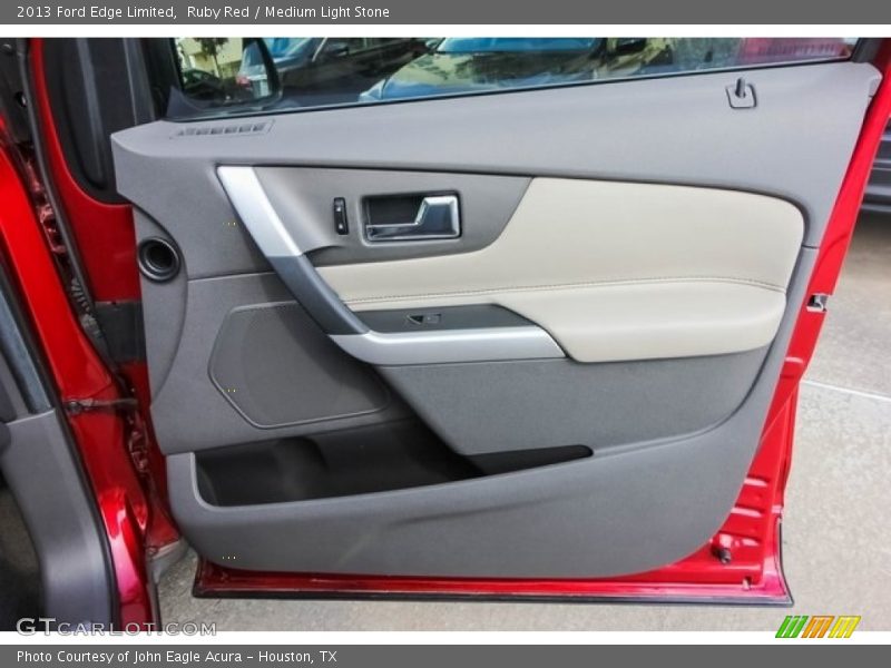 Ruby Red / Medium Light Stone 2013 Ford Edge Limited
