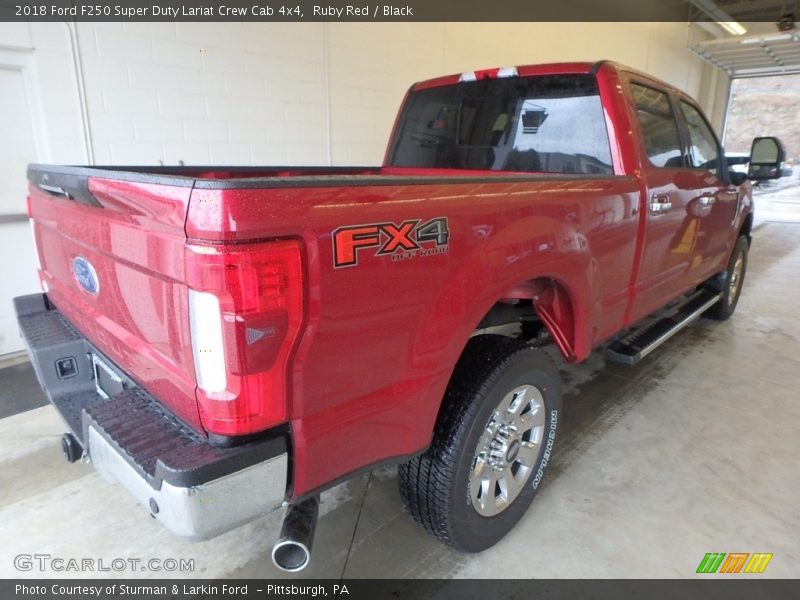 Ruby Red / Black 2018 Ford F250 Super Duty Lariat Crew Cab 4x4