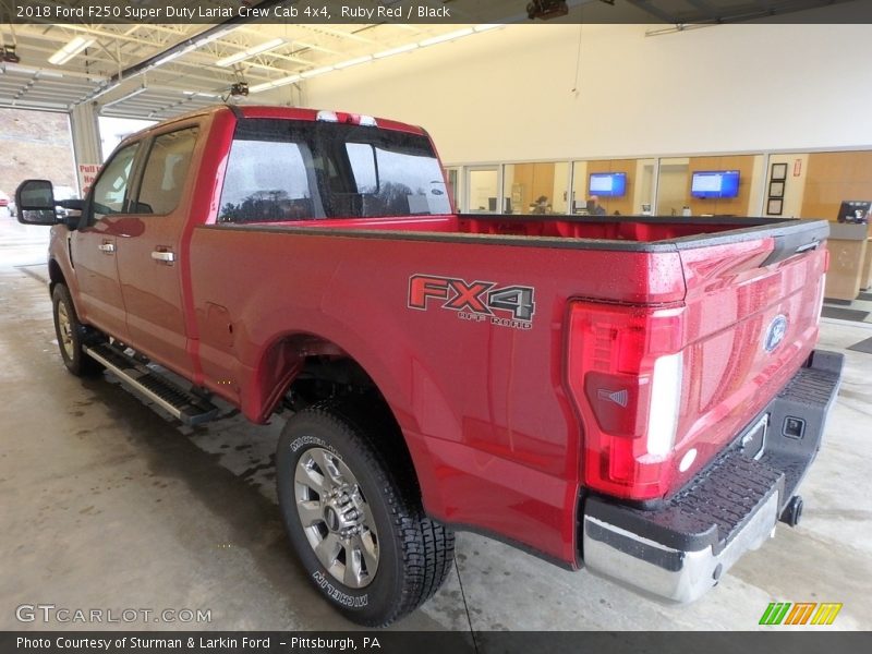Ruby Red / Black 2018 Ford F250 Super Duty Lariat Crew Cab 4x4