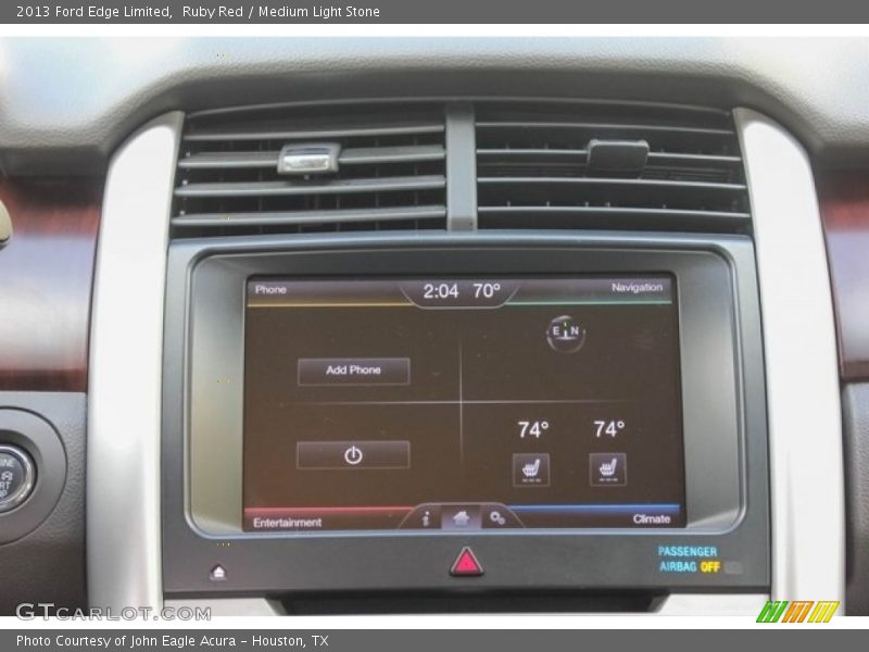 Ruby Red / Medium Light Stone 2013 Ford Edge Limited