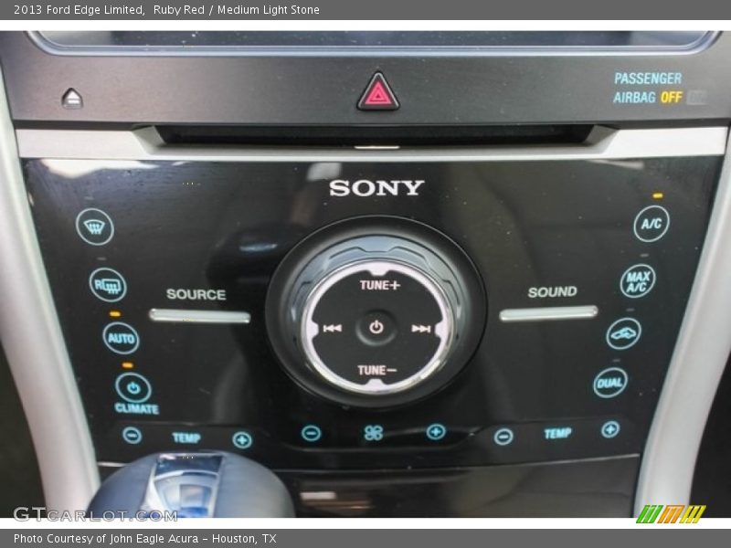Ruby Red / Medium Light Stone 2013 Ford Edge Limited