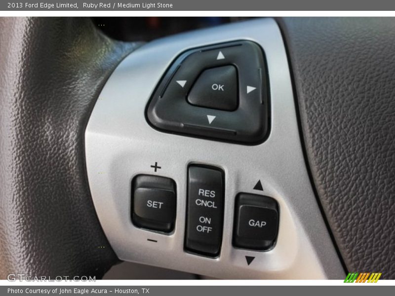 Ruby Red / Medium Light Stone 2013 Ford Edge Limited