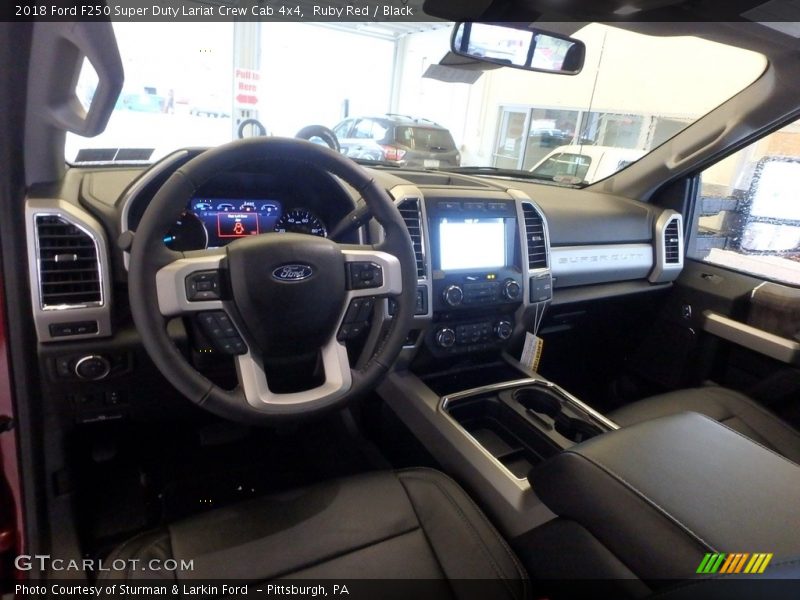 Ruby Red / Black 2018 Ford F250 Super Duty Lariat Crew Cab 4x4