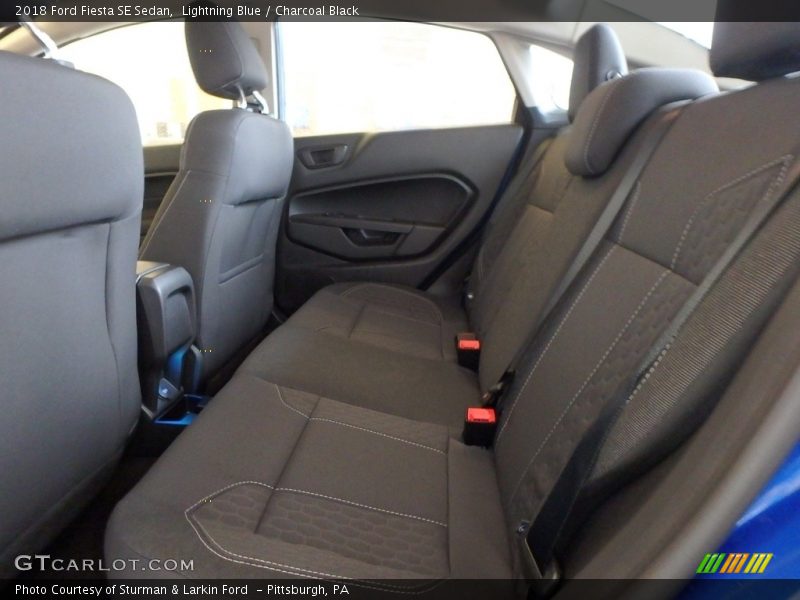 Lightning Blue / Charcoal Black 2018 Ford Fiesta SE Sedan