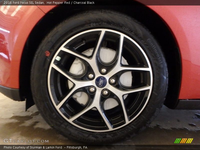 Hot Pepper Red / Charcoal Black 2018 Ford Focus SEL Sedan