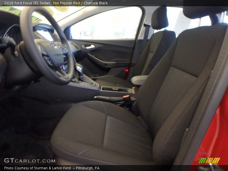 Hot Pepper Red / Charcoal Black 2018 Ford Focus SEL Sedan