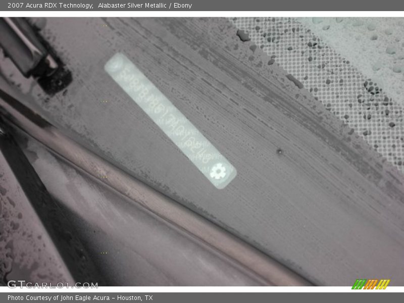 Alabaster Silver Metallic / Ebony 2007 Acura RDX Technology