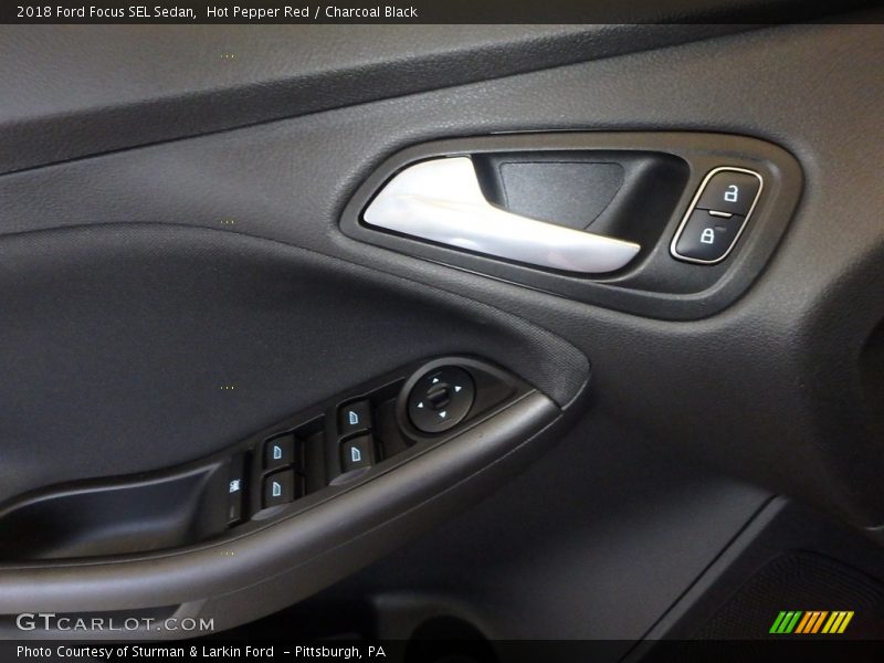 Hot Pepper Red / Charcoal Black 2018 Ford Focus SEL Sedan