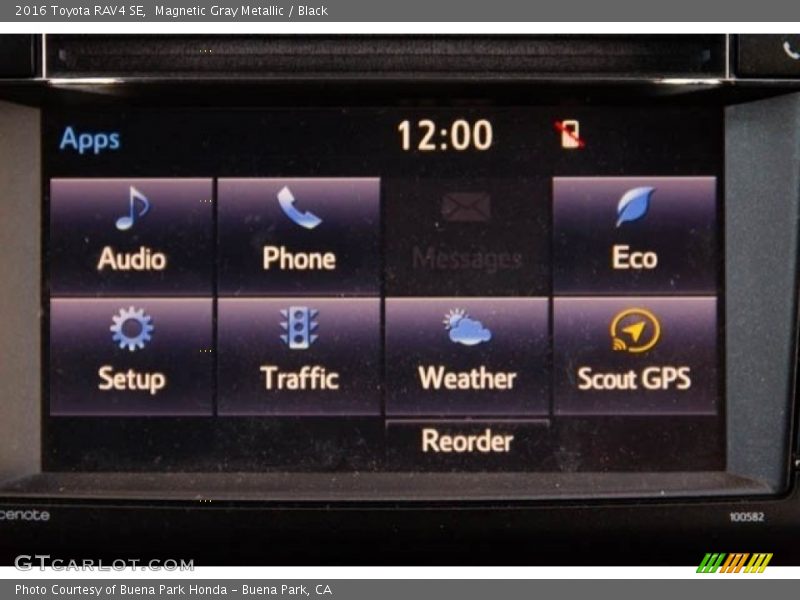 Magnetic Gray Metallic / Black 2016 Toyota RAV4 SE