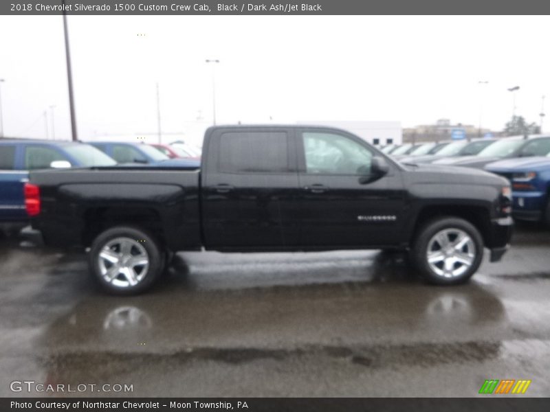 Black / Dark Ash/Jet Black 2018 Chevrolet Silverado 1500 Custom Crew Cab