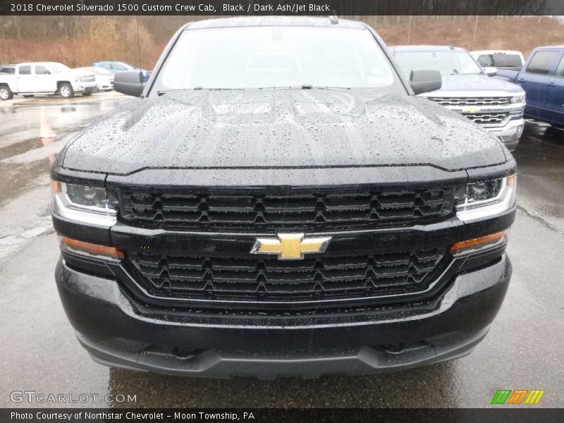 Black / Dark Ash/Jet Black 2018 Chevrolet Silverado 1500 Custom Crew Cab