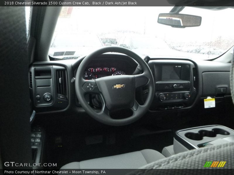 Black / Dark Ash/Jet Black 2018 Chevrolet Silverado 1500 Custom Crew Cab