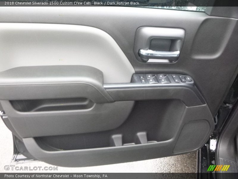 Black / Dark Ash/Jet Black 2018 Chevrolet Silverado 1500 Custom Crew Cab