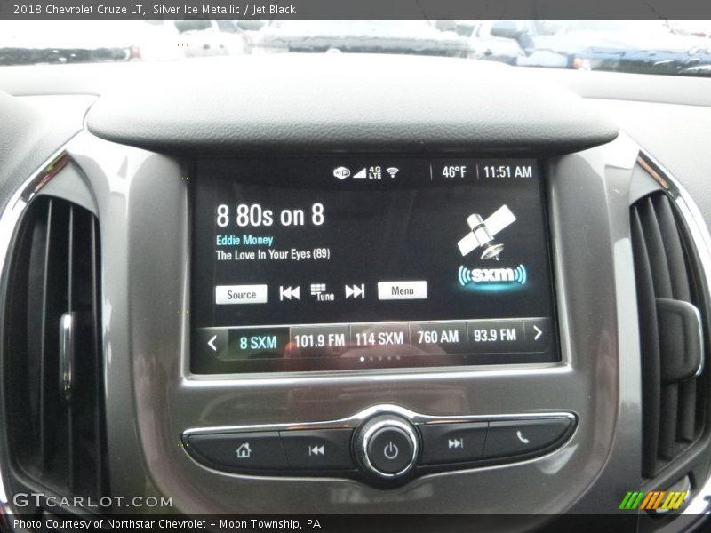 Silver Ice Metallic / Jet Black 2018 Chevrolet Cruze LT