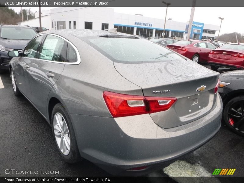 Pepperdust Metallic / Jet Black 2018 Chevrolet Malibu LT