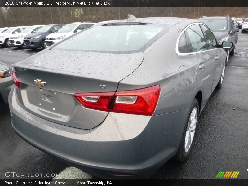 Pepperdust Metallic / Jet Black 2018 Chevrolet Malibu LT