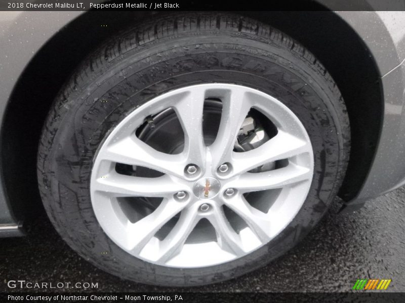 Pepperdust Metallic / Jet Black 2018 Chevrolet Malibu LT