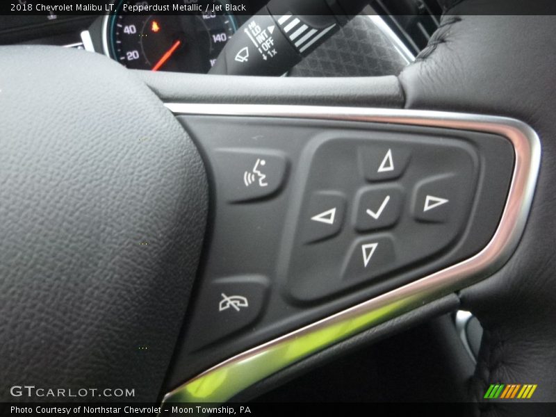 Pepperdust Metallic / Jet Black 2018 Chevrolet Malibu LT