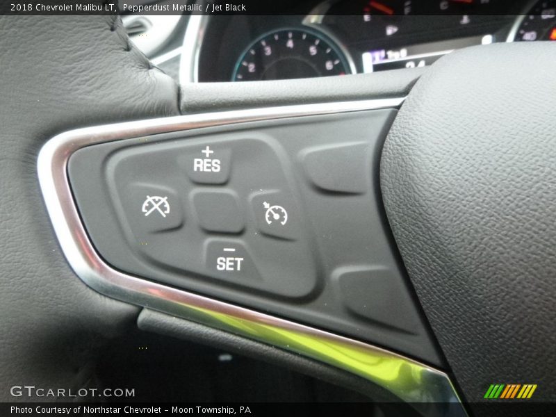 Pepperdust Metallic / Jet Black 2018 Chevrolet Malibu LT