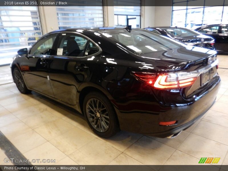 Obsidian / Black 2018 Lexus ES 350