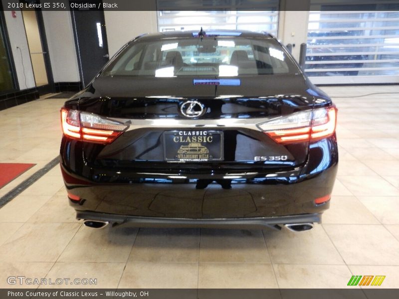 Obsidian / Black 2018 Lexus ES 350