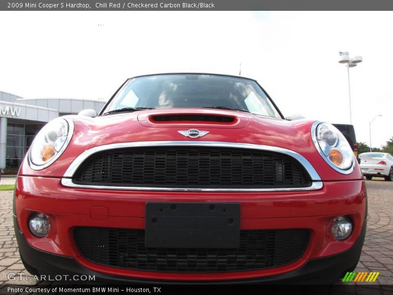 Chili Red / Checkered Carbon Black/Black 2009 Mini Cooper S Hardtop