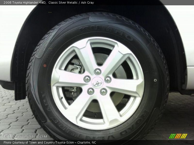 Classic Silver Metallic / Ash Gray 2008 Toyota Highlander 4WD