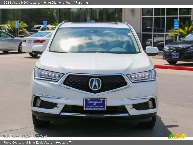 White Diamond Pearl / Parchment 2018 Acura MDX Advance