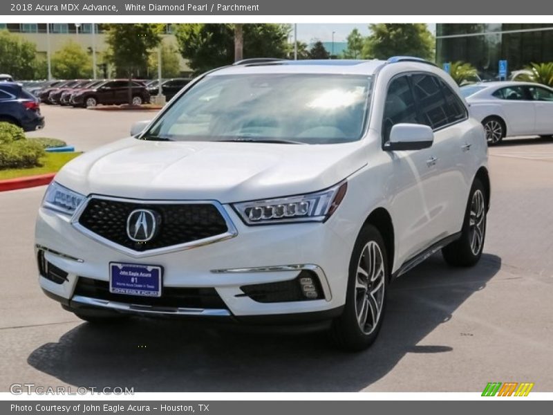 White Diamond Pearl / Parchment 2018 Acura MDX Advance