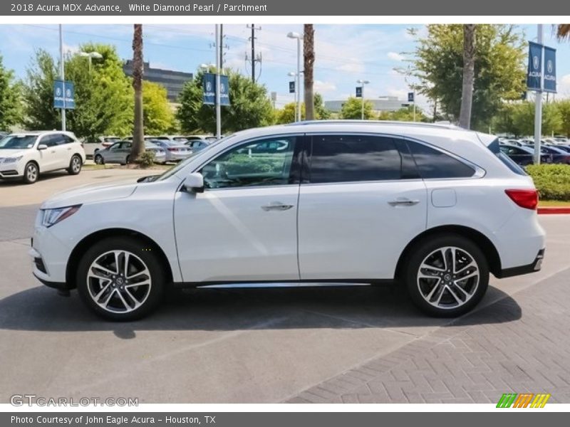 White Diamond Pearl / Parchment 2018 Acura MDX Advance